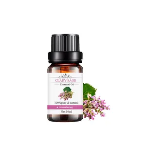 Aceite de perfume de fragancia de sabor natural puro, aceite esencial de salvia de masaje para el cuidado de la piel, venta al por mayor