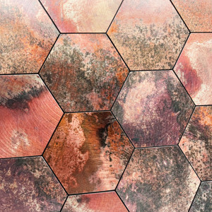 Tùy chỉnh hiện đại hình lục giác thiết kế kim loại ốp tường vỏ cam và dính đá nhìn nhà bếp phòng tắm <span class=keywords><strong>backsplash</strong></span> 4 mét độ dày - Product Image 4