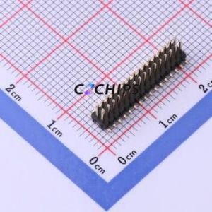 X1321WVS-2x16J-C40D53 Pin Header SMD,P=1.27mm Connector ( Pin Structure: 2x16P )( Pitch: 1.27mm )( Row Spacing: 1.27mm ) - Product Image 1