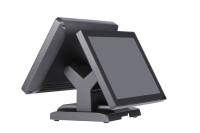 Sistema POS con Pantalla Táctil Capacitiva Dual de 15 Pulgadas, Caja Registradora para Restaurante, Supermercado, Comercio Minorista, Disponible en Stock