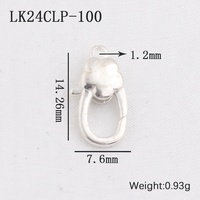 S925 argent Sterling pêche coeur fleur étoile motif homard fermoir crochets pour faire collier Bracelet chaînes connecteur résultats