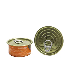 100g 100 ml metalen ronde blikjes tonijn kan voor voedsel inblikken vis in voorraad TC-A117