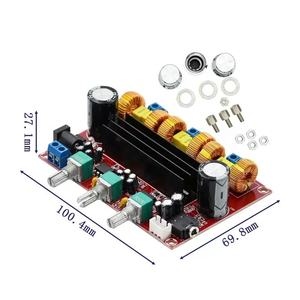 CKXIC 2.1 三チャンネル 2*50W + 100W デジタルパワーアンプボード ハイエンドオーディオアンプ エンクロージャ付き 12-24 - Product Image 5