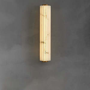 Italian Minimalist Marble Wall <b>Lamp</b> 10x30 Cm <b>Warm</b> Light Led Wall Mounted For Bedroom Living Room - Product Image 1