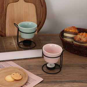 Réchauffeur <span class=keywords><strong>de</strong></span> fondue au fromage ramequin en céramique avec chauffe-plat beurre et cire au chocolat ensemble <span class=keywords><strong>de</strong></span> chauffe-fondue aux fruits <span class=keywords><strong>de</strong></span> <span class=keywords><strong>mer</strong></span> avec support outils à fromage - Product Image 3