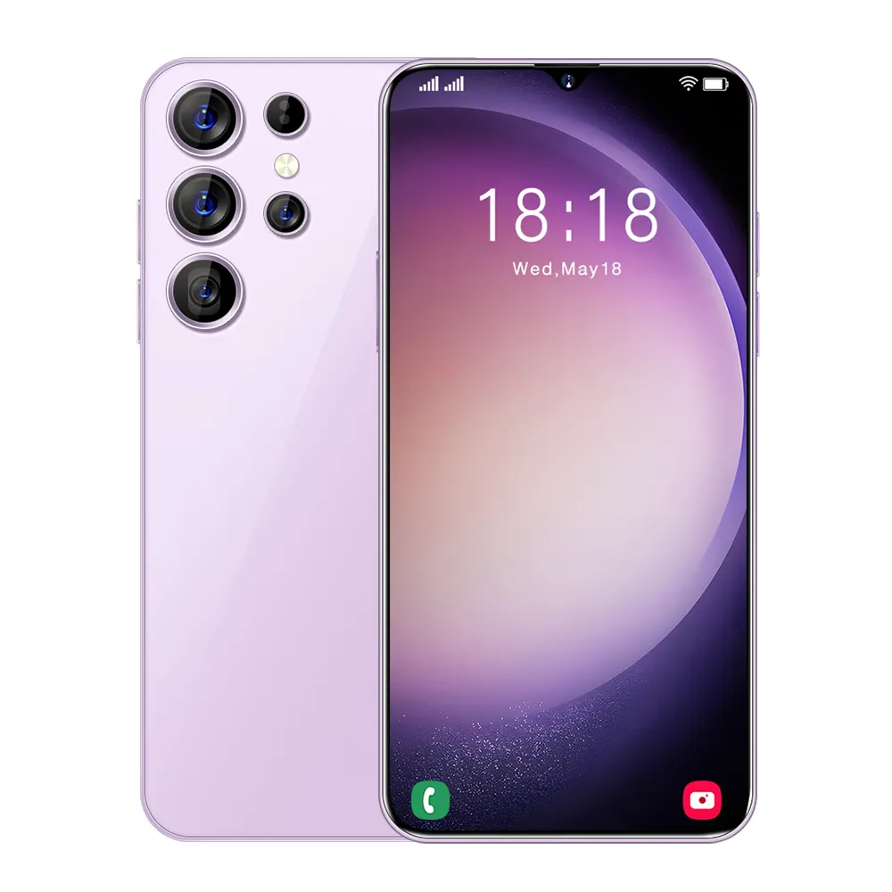 5G Smartphone S24 Ultra Mobiele Telefoon Met Beauty Camera Gps Dual Sim Gloednieuwe Trend Origineel 16Gb + 1Tb Ontgrendeld Cellulair 48mp