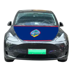 Venta al por mayor 120x150cm Guam Car Hood Covers Bandera Asequible Resistente al desgaste y Durable Car Engine Hood Cover