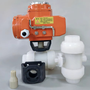 Válvula de Bola Doble de PVDF de Alta Calidad de China, DN15 a DN100, 1/2 a 4 Pulgadas, Conexión por Enchufe - Product Image 3