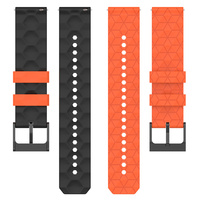 Bracelet de montre en caoutchouc de silicone de qualité texturée de 20mm en matériau respirant pour les bracelets TIMEX T49905 T49953 et CASIO Correa