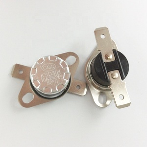Ksd301 250V 10A kiểm soát nhiệt độ chuyển đổi 40 ~ 300 độ thường đóng chân phẳng hoạt động - Product Image 1