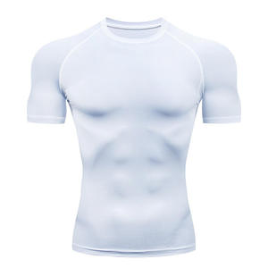 Magliette a Compressione Personalizzate con Logo, Top Sportivi Traspiranti Senza Cuciture per Palestra - Product Image 3