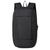 Sac à dos unisexe en denim 20L avec doublure en polyester, fermeture éclair légère, logo personnalisé, pour le sport, les activités de plein air, les trajets professionnels, résistant à l'usure, pour courtes distances
