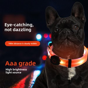 Correa LED para mascotas, Collar luminoso para caminar para perros con carga USB, <span class=keywords><strong>Material</strong></span> impermeable de goma de PVC, correa para caminar al aire libre, Correa LED para perros - Product Image 3