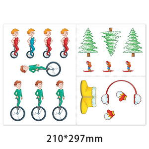 Pegatinas <span class=keywords><strong>de</strong></span> Dibujos Animados Personalizadas <span class=keywords><strong>para</strong></span> Niños, No Tóxicas y Seguras <span class=keywords><strong>para</strong></span> la Habitación del Bebé y el Parque Infantil, Pegatinas 3D - Product Image 1