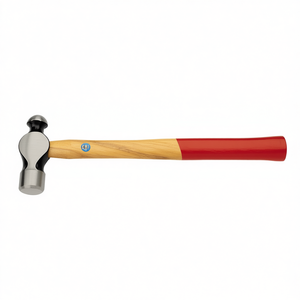 Martillo de punta esférica 383 N con mango de madera y cabeza metálica para reparación de metales - Product Image 2