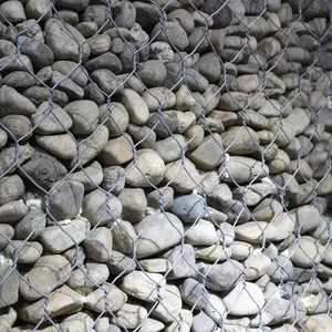 Harga grosir pabrik keranjang Gabion galvanis kawat/1x1x1m untuk dinding penahan batu