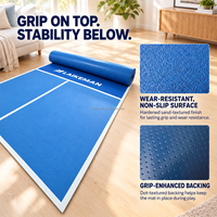 Tapis de jeu de pickleball miniature personnalisé, 3,5 mm PVC, réduction du bruit, pour intérieur, enfants, divertissement familial, usage domestique, tapis de sol pour pickleball miniature