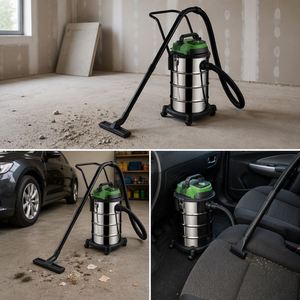 Aspirateur souffleur 3-en-1 K-D/W Cyclone en acier inoxydable 20L/25L pour nettoyage humide/sec, outil électrique puissant pour voiture et maison - Product Image 2
