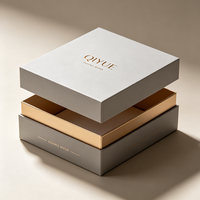 Boîte en papier cosmétique portable pour crème visage, estampage à chaud doré, emballage minimaliste de luxe pour soins de la peau, boîte d'expédition, MOQ 1000, personnalisable