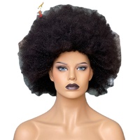 Debut — perruques Afro couleur naturelle de 10 pouces, perruques faites à la Machine, cheveux brésiliens, densité 180%