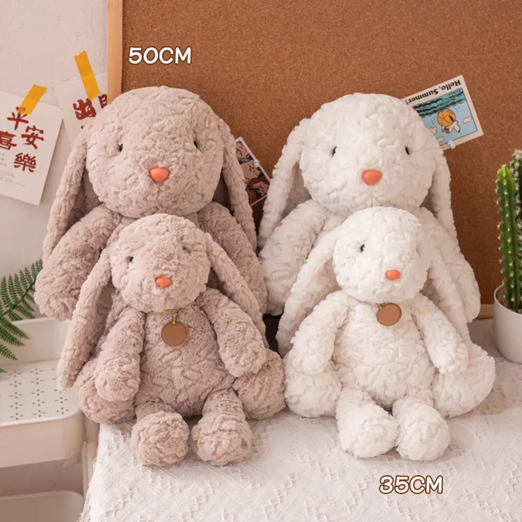 Jouets en peluche lapin mignon 35cm 50cm, animaux en peluche doux lapin jouet animal décoration de la maison jouets cadeaux pour enfants