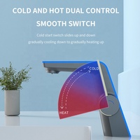 Mitigeur d'eau froide et chaude Éclairage LED Affichage numérique de la température Robinet de lavabo de salle de bain intellige