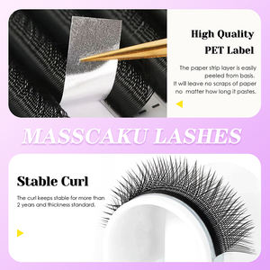 MASSCAKU U forma di YY extension per ciglia C <span class=keywords><strong>D</strong></span> arricciatura lunghezza misto tessuto a mano Premium Fans Fans ciglia - Product Image 5