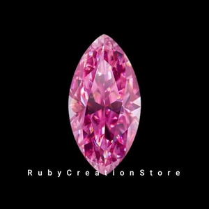 Piedra de Moissanita Rosa Marquise de Primera Calidad, Claridad VVS1, Gema Suelta para Joyería, para la Elaboración de Joyas, Todos los Tamaños - Product Image 4
