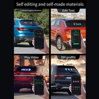 Panneau d'affichage LED flexible couleur pleine, étanche, pour publicité sur vitre arrière de voiture/taxi, pour ascenseur, Bluetooth, personnalisable