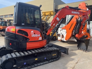 Used Original Japan Kubota U55-4 Mini Crawler Excavator 5.5Ton Small Digger Low Hours Fuel Saving Hydraulic System. - Product Image 3