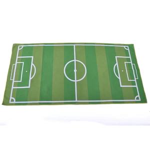 Fournir un échantillon de conception de terrain de football, <span class=keywords><strong>serviette</strong></span> de <span class=keywords><strong>plage</strong></span> rectangulaire imprimée avec logo personnalisé nouvelle arrivée - Product Image 1