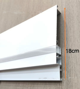 Profilé LED en aluminium, Rongmeisi, lampe linéaire décorative moderne à double paupière, encastrable dans le profilé LED en aluminium - Product Image 5