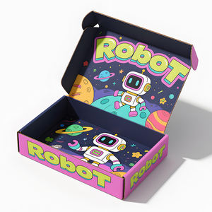 Boîtes d'emballage personnalisées imprimées avec des dessins animés, boîtes de colisage <span class=keywords><strong>pour</strong></span> produits, boîtes de courrier en carton ondulé, boîtes d'expédition en carton - Product Image 4