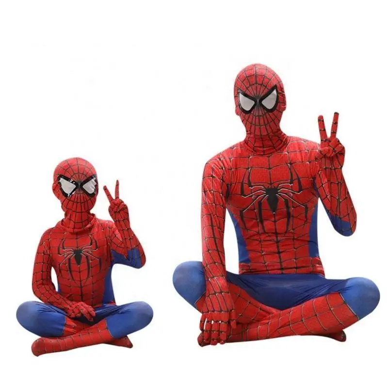 Mkmn Kids Spider Man Cosplay Kostuum <span class=keywords><strong>Zentai</strong></span> Spiderman Superhero Bodysuit Pak Jumpsuits Halloween Kostuum
