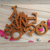 Kit de fabrication de magnets pour réfrigérateur en bois avec lettres anglaises pour enfants