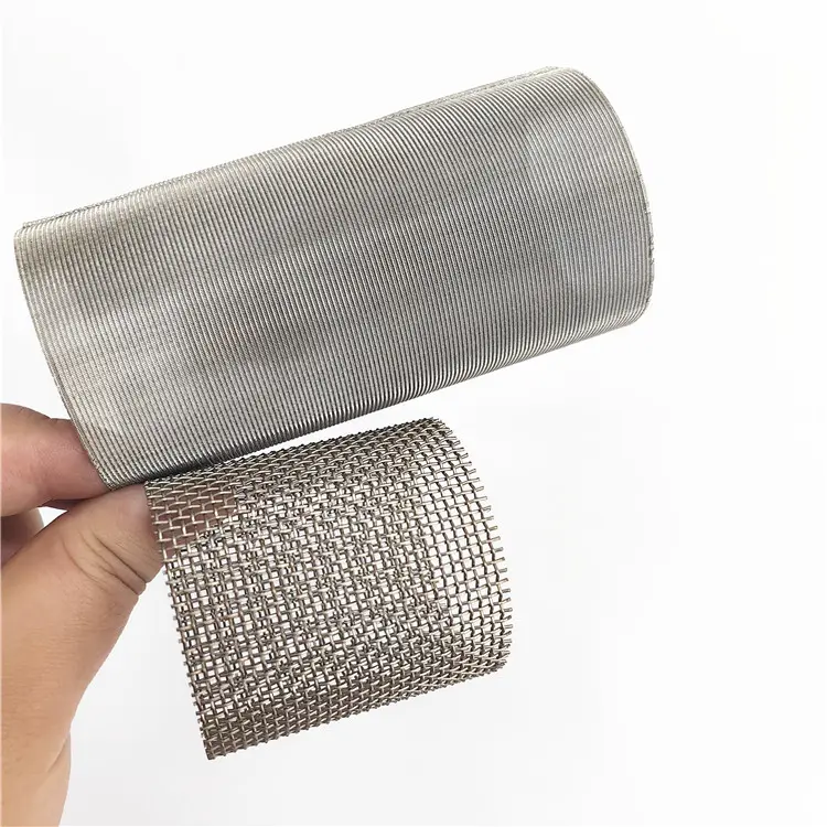 100 300 500 750 micron stainless steel wire mesh tube filter cylinder