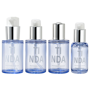 Botella Redonda <span class=keywords><strong>de</strong></span> Plástico PET Azul con Gotero, Impresión UV/Serigrafía para Crema Facial, Crema para Ojos, Loción, Envase Cosmético, Marca <span class=keywords><strong>TINDA</strong></span> - Product Image 1