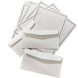 Cartes de vœux A4 sérigraphiées avec logo/design graphique personnalisé pour mariage et correspondance, notes d'amour manuscrites - Product Image 4