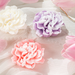 Vela aromática hecha a mano con cera de soja y aroma a claveles, regalo para el Día de la Madre, San Valentín, recuerdo de boda, decoración del hogar - Product Image 5