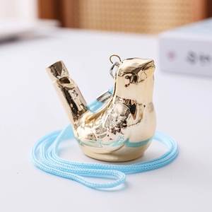Electroplated Ceramic Bird Water <b>Whistle</b> With Lanyard, Shiny Metallic Glaze Porcelain Water Bird <b>Whistle</b>, Kids Musical Sound Toy - Product Image 2