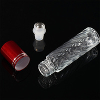 Flacons roll-on en verre de luxe personnalisés de 8 ml et 10 ml pour sérum de soin et huile de parfum, échantillon gratuit, impression sérigraphique