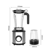 Mixeur de cuisine électrique multifonctionnel avec commande par bouton, mixeur de pâte