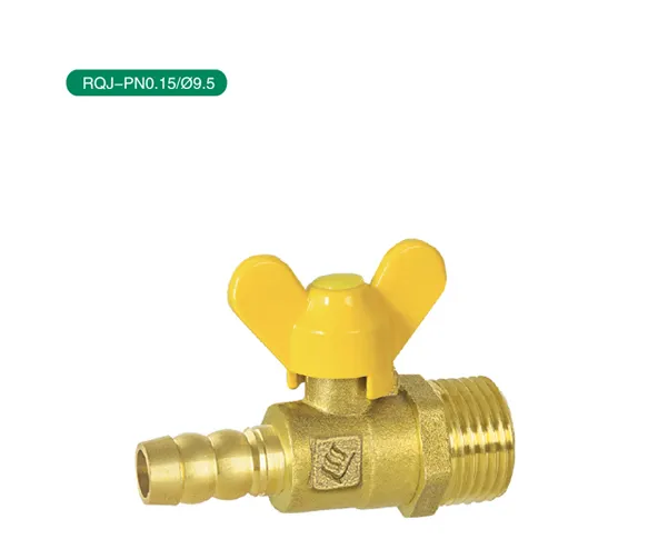 LISHUI Brass single nozzle gas valve wholesale gas valve DN15 butterfly handle threaded valve Support custom OEM
