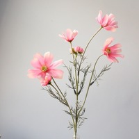 Rangkaian Bunga Sutra Coreopsis Buatan yang Tahan Lama, Gaya Romantis, Buket Pernikahan, Dekorasi Pesta Rumah