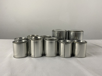 Vente en gros de mini boîtes de conserve rondes vides à faible quantité minimale de commande avec couvercle pour peinture et bougies en métal