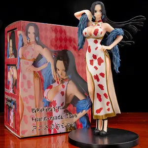 Botu Coleção Presente um z peça figura brinquedo Sexy cheongsam Boa Hancock PVC Estátua home decor anime Boneca Modelo Figura de ação brinquedos