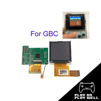 Kit de modificación de pantalla LCD retroiluminada de alta luminosidad para Game Boy Color, suministro al por mayor