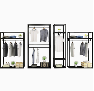 Porte-vêtements mural en métal pour <span class=keywords><strong>la</strong></span> vente au détail - Product Image 4