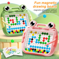 Tableau magnétique personnalisé en forme de grenouille de dessin animé pour tout-petits, jouet de puzzle, stylo de contrôle du puzzle, entraînement à la concentration
