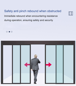 Chisung DCモーターオートスライドドアオープナー100KGダブル/シングルガラスドアセンサーリモコン付き - Product Image 3